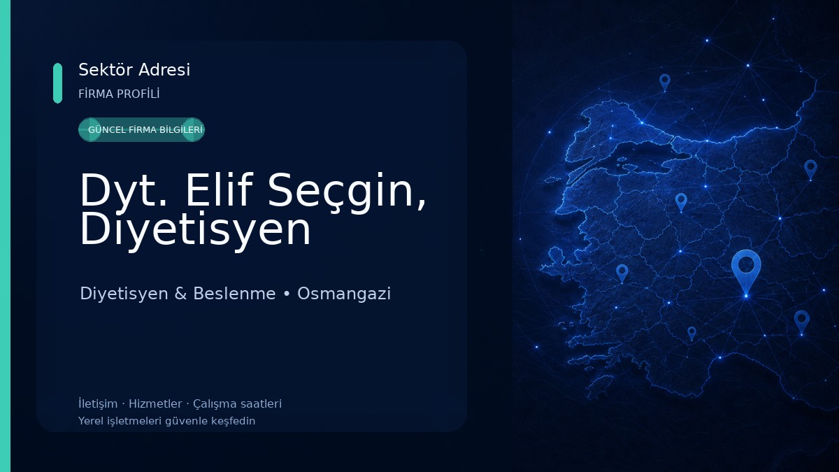 Dyt. Elif Seçgin, Diyetisyen Diyetisyen & Beslenme