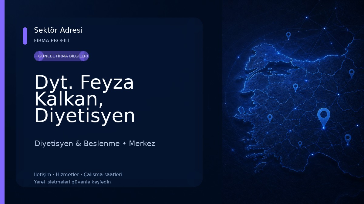 Dyt. Feyza Kalkan, Diyetisyen Diyetisyen & Beslenme