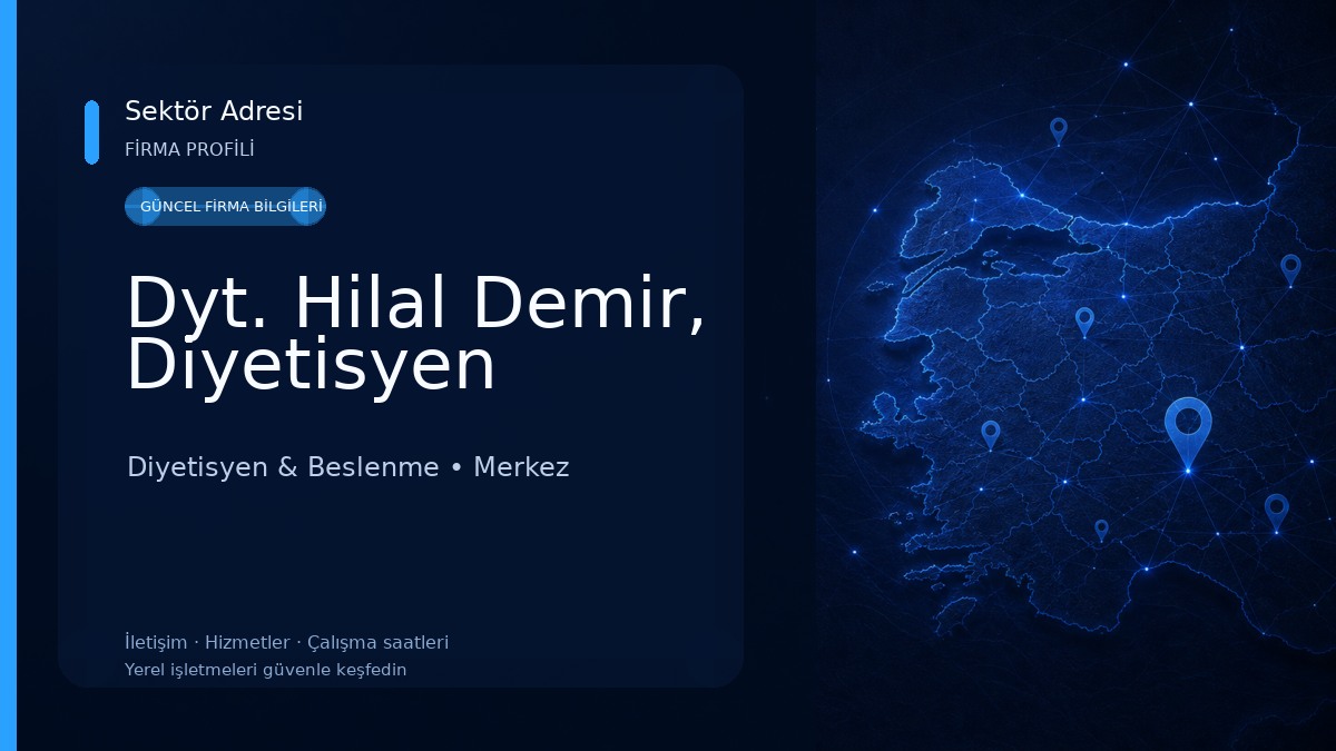 Dyt. Hilal Demir, Diyetisyen Diyetisyen & Beslenme