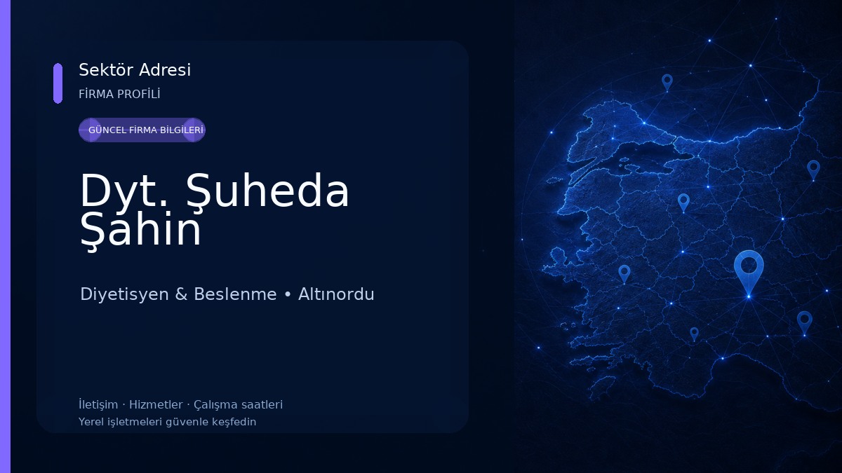 Dyt. Şuheda Şahin Diyetisyen & Beslenme