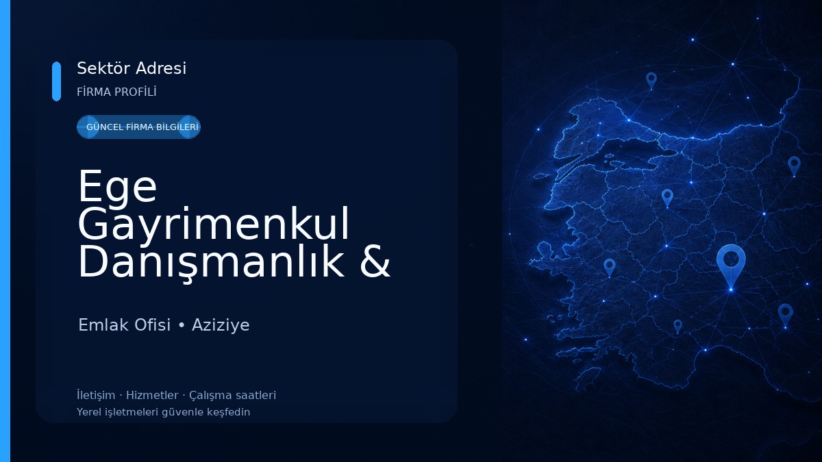 Ege Gayrimenkul Danışmanlık & Emlak hizmetleri 