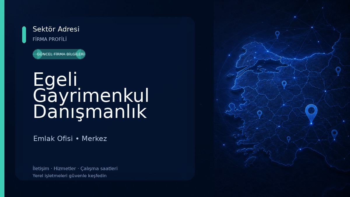 Egeli Gayrimenkul Danışmanlık Ofisi Emlak Ofisi