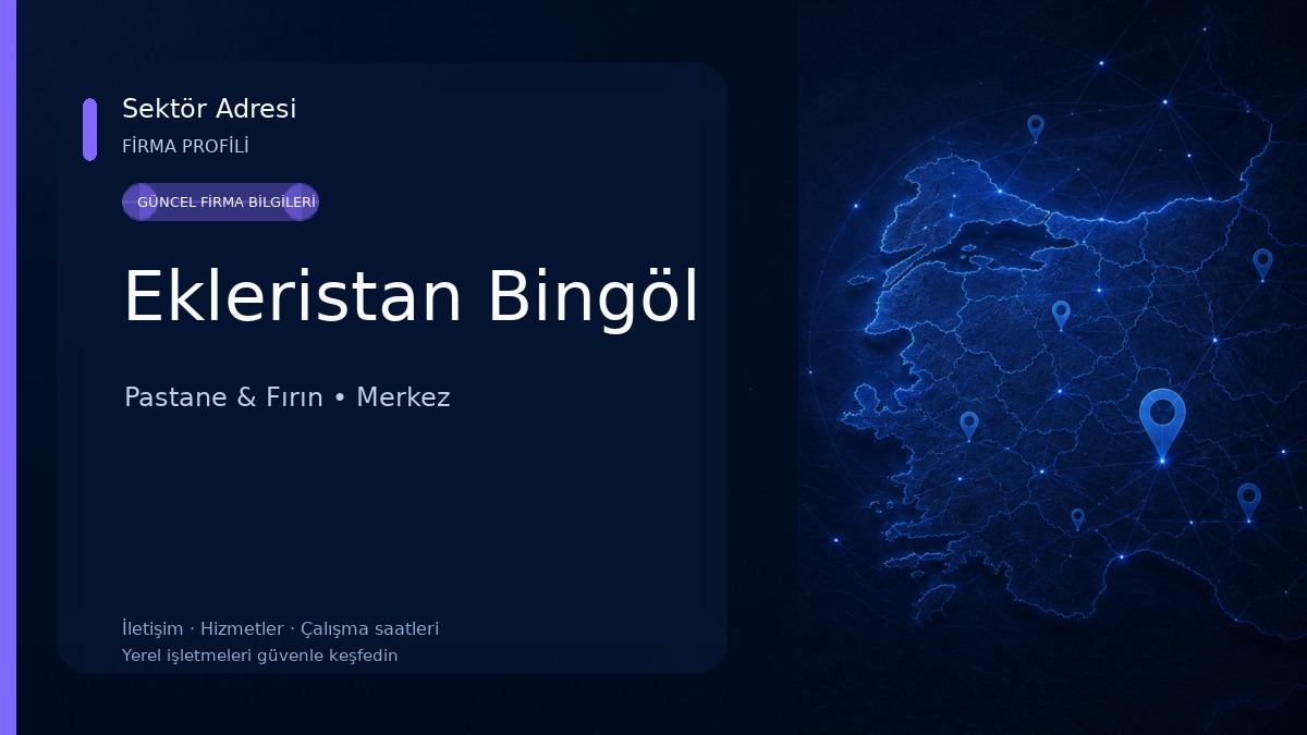 Ekleristan Bingöl 