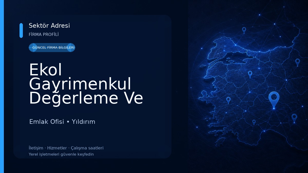Ekol Gayrimenkul Değerleme Ve Danışmanlık A.Ş. Emlak Ofisi