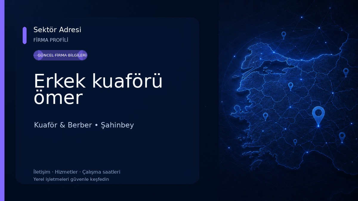 Erkek kuaförü ömer 