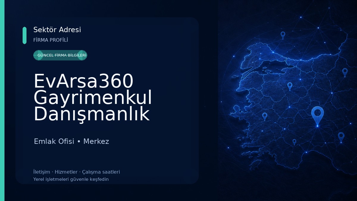 EvArsa360 Gayrimenkul Danışmanlık hizmetleri Emlak Ofisi