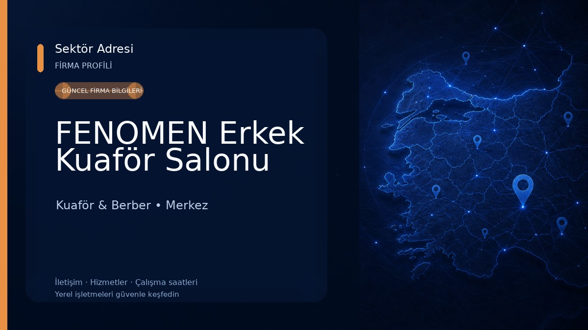 FENOMEN Erkek Kuaför Salonu Kuaför & Berber