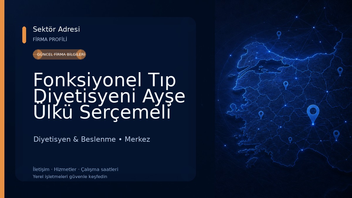 Fonksiyonel Tıp Diyetisyeni Ayşe Ülkü Serçemeli Diyetisyen & Beslenme