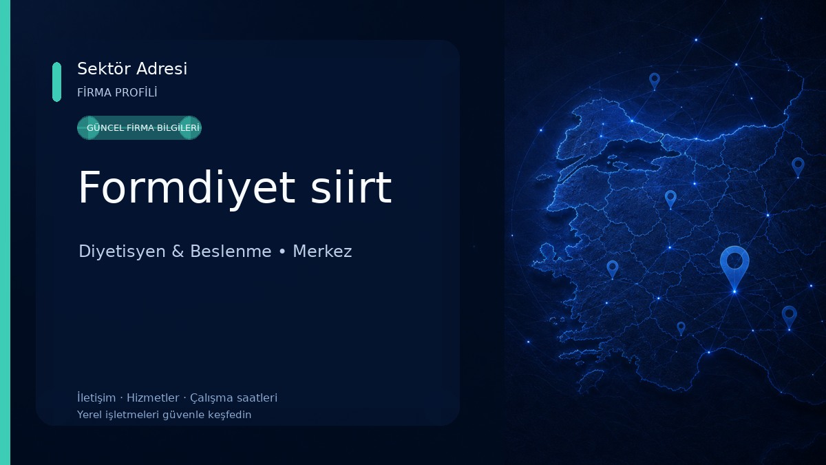 Formdiyet siirt Diyetisyen & Beslenme