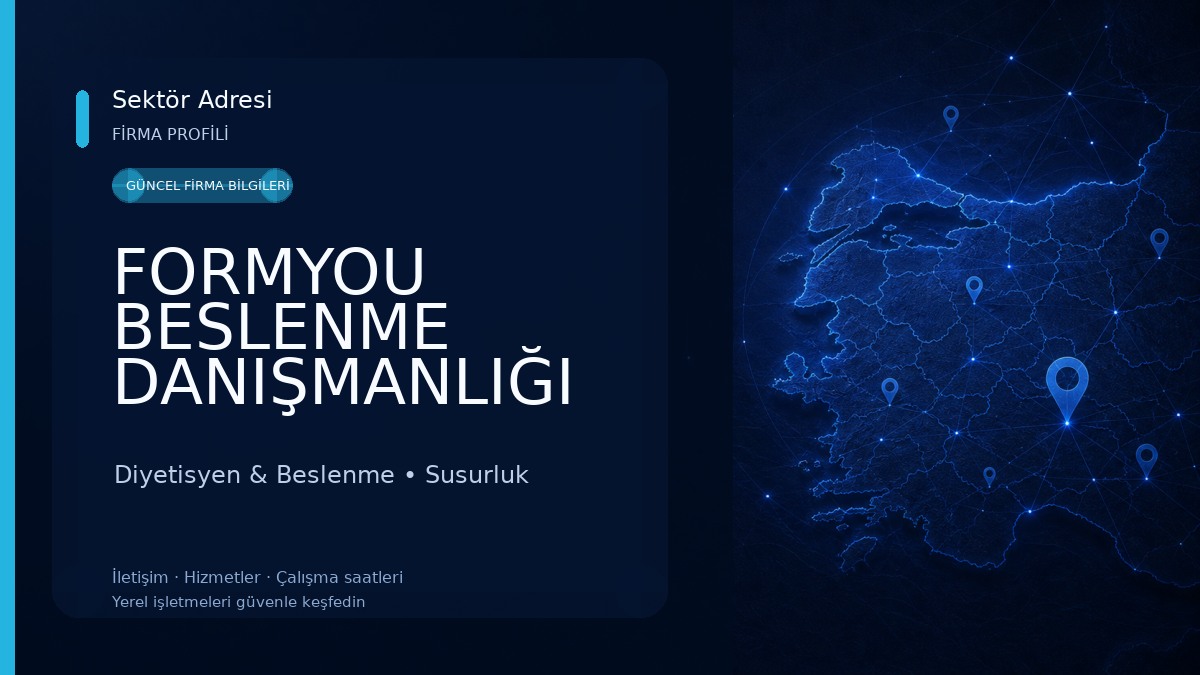 FORMYOU BESLENME DANIŞMANLIĞI DİYETİSYEN SELİN KURT Diyetisyen & Beslenme