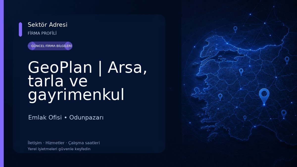 GeoPlan | Arsa, tarla ve gayrimenkul danışmanlığı. Eskişehir İmar, Parselasyon ve Gayrimenkul Yatırım Danışmanlığı Emlak Ofisi