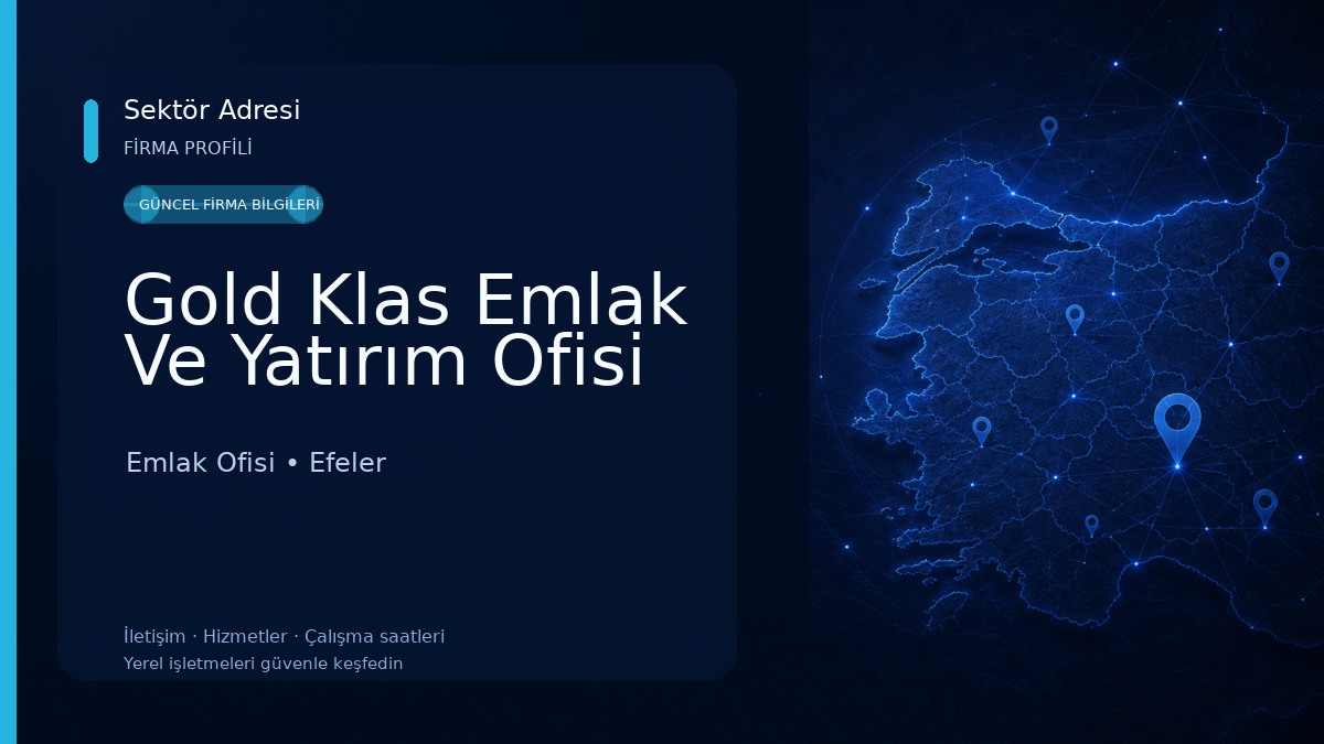 Gold Klas Emlak Ve Yatırım Ofisi Emlak Ofisi