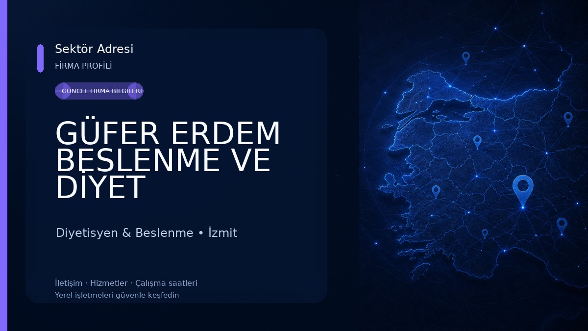 GÜFER ERDEM BESLENME VE DİYET DANIŞMANLIĞI Diyetisyen & Beslenme