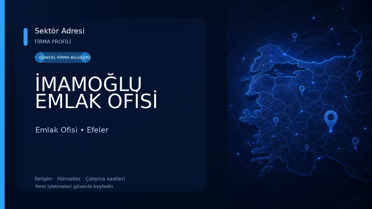 İMAMOĞLU EMLAK OFİSİ Emlak Ofisi