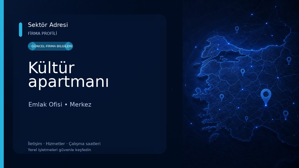 Kültür apartmanı Emlak Ofisi
