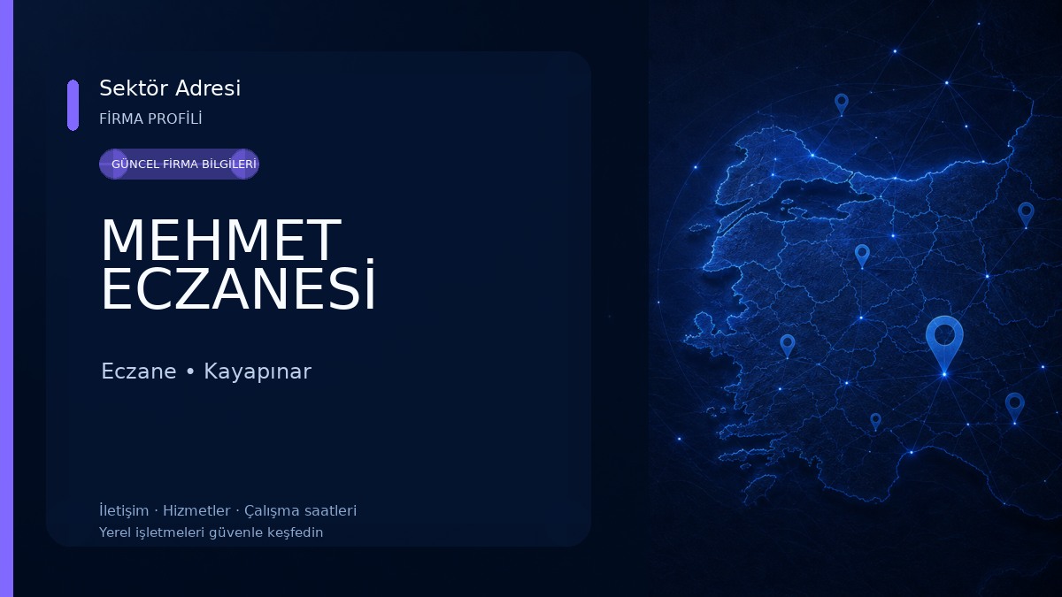 MEHMET ECZANESİ Eczane