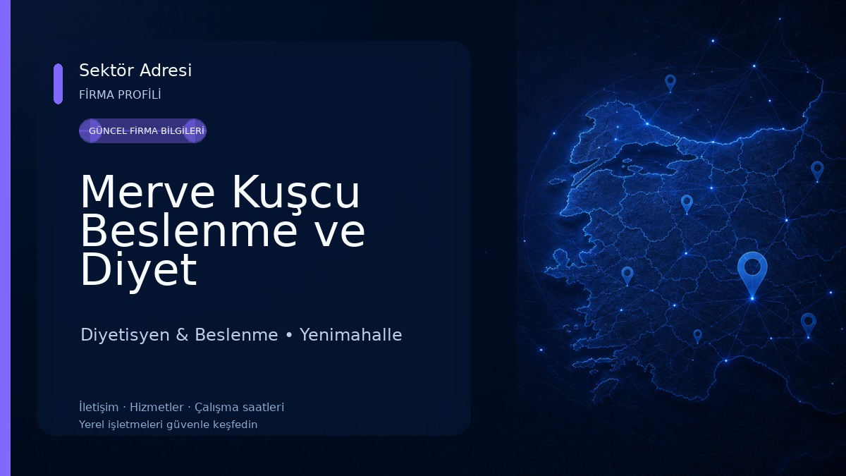 Merve Kuşcu Beslenme ve Diyet Kliniği(Batıkent Diyetisyen) Diyetisyen & Beslenme