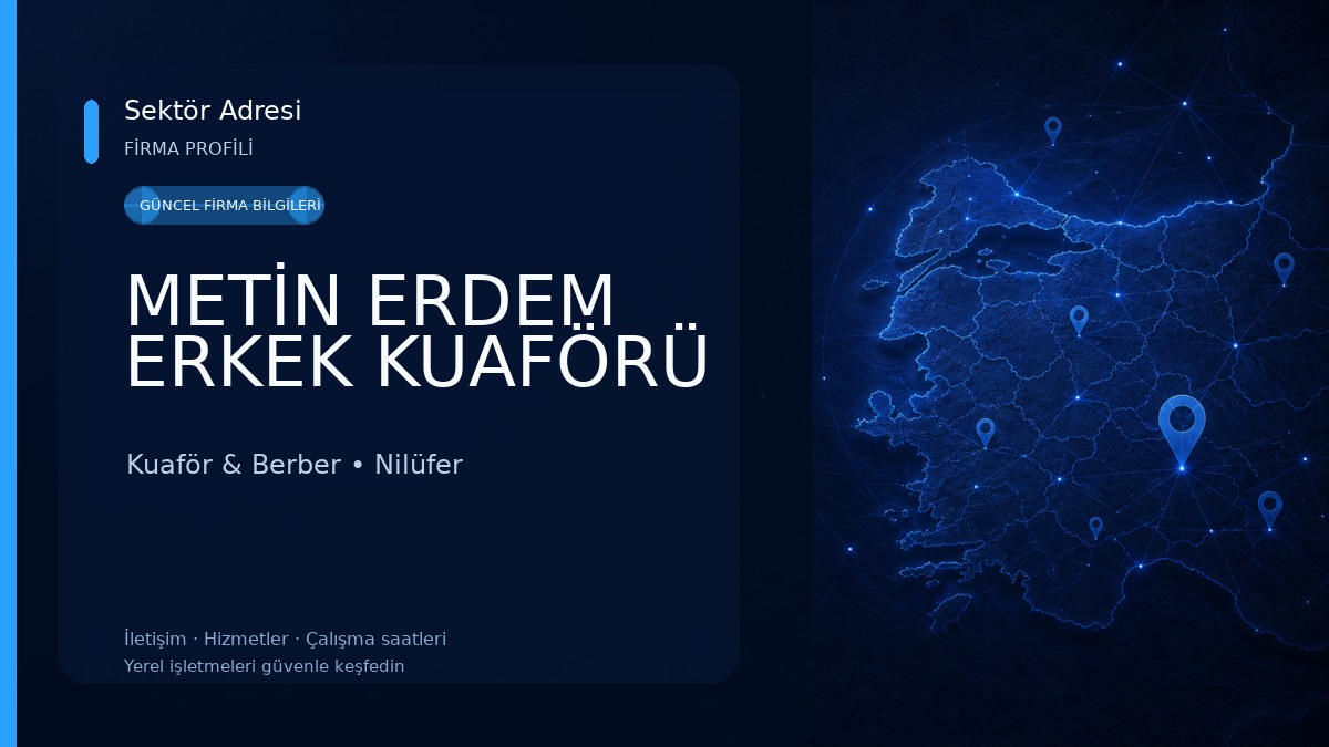 METİN ERDEM ERKEK KUAFÖRÜ Kuaför & Berber