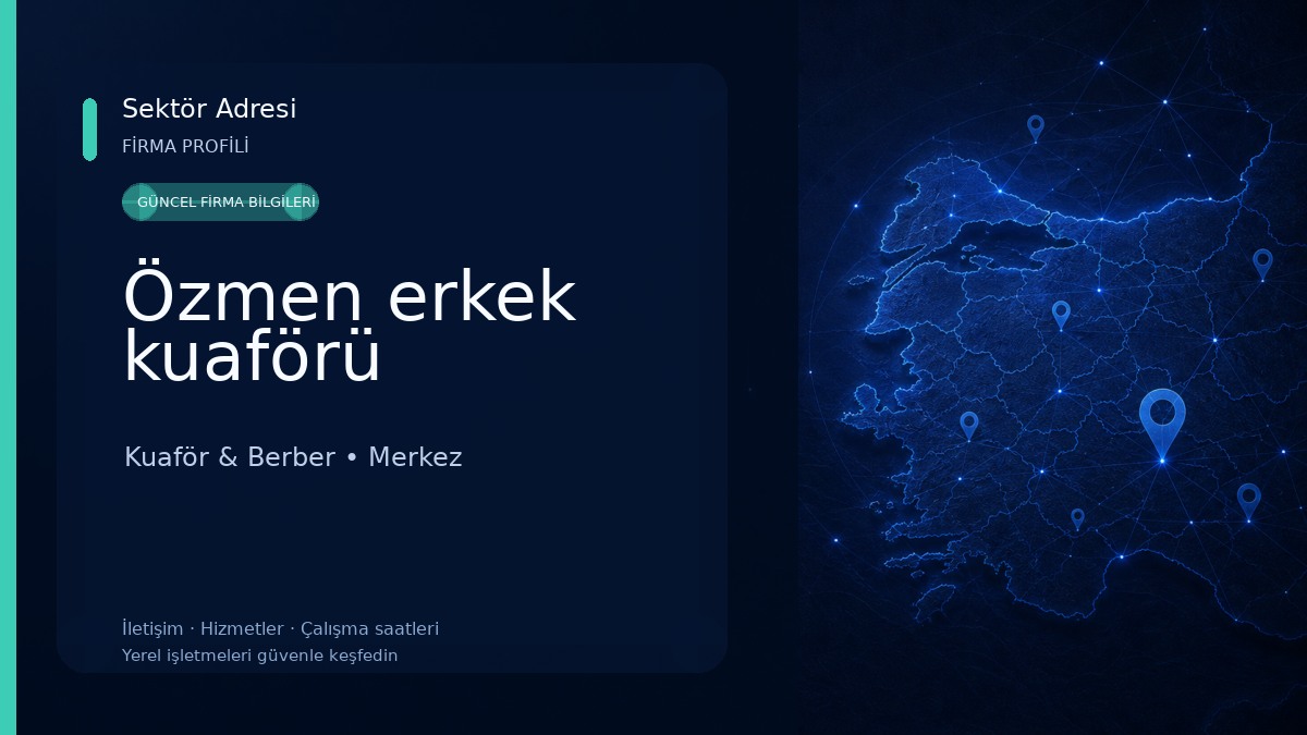 Özmen erkek kuaförü Kuaför & Berber
