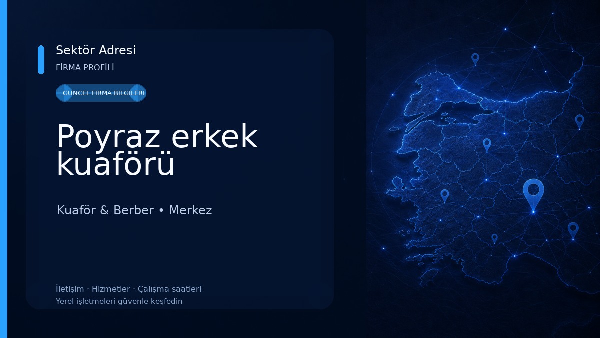 Poyraz erkek kuaförü Kuaför & Berber