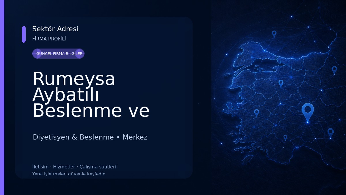 Rumeysa Aybatılı Beslenme ve Diyet Merkezi Diyetisyen & Beslenme