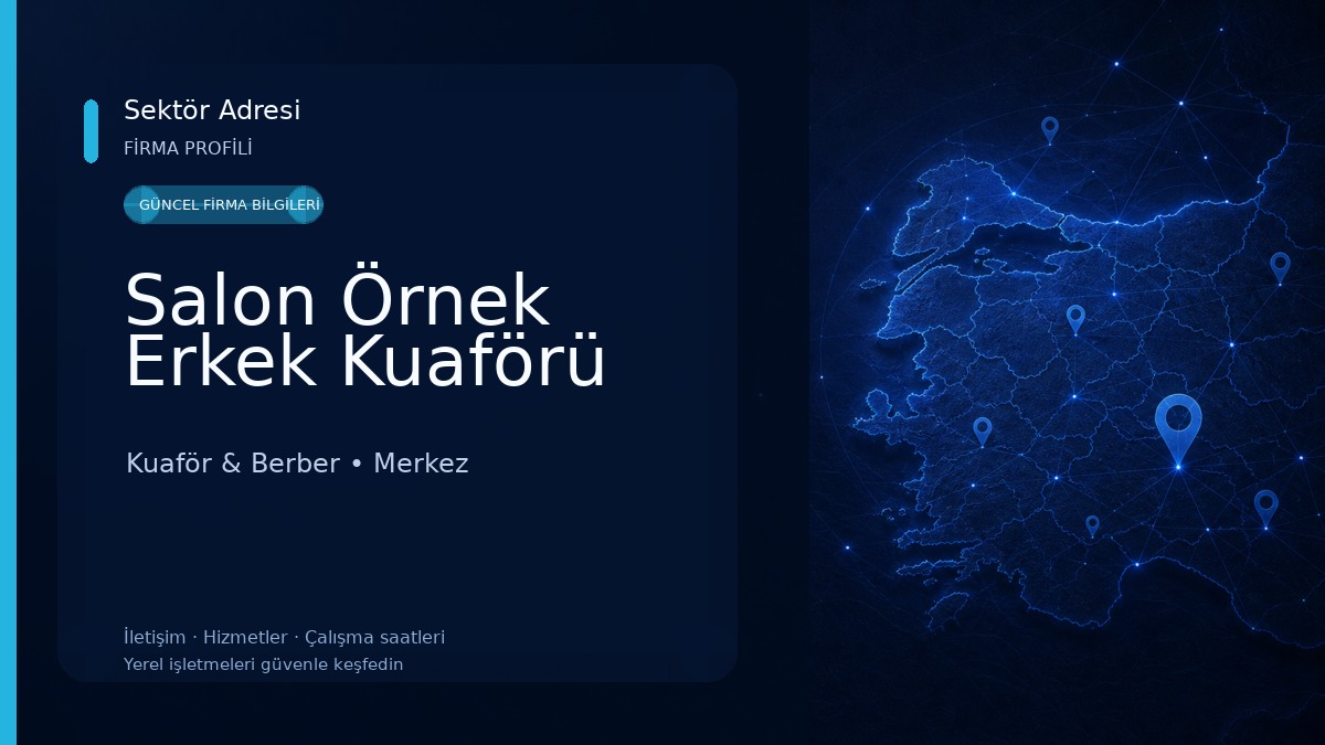 Salon Örnek Erkek Kuaförü Kuaför & Berber