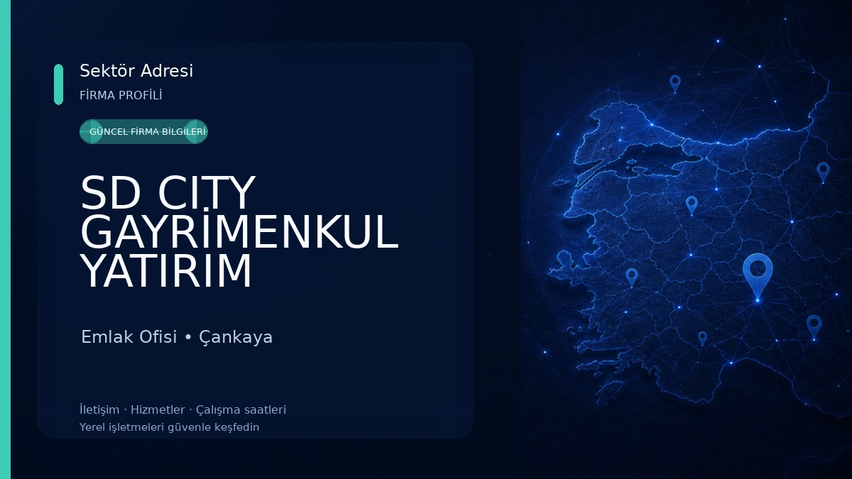 SD CITY GAYRİMENKUL YATIRIM DANIŞMANLIĞI Emlak Ofisi