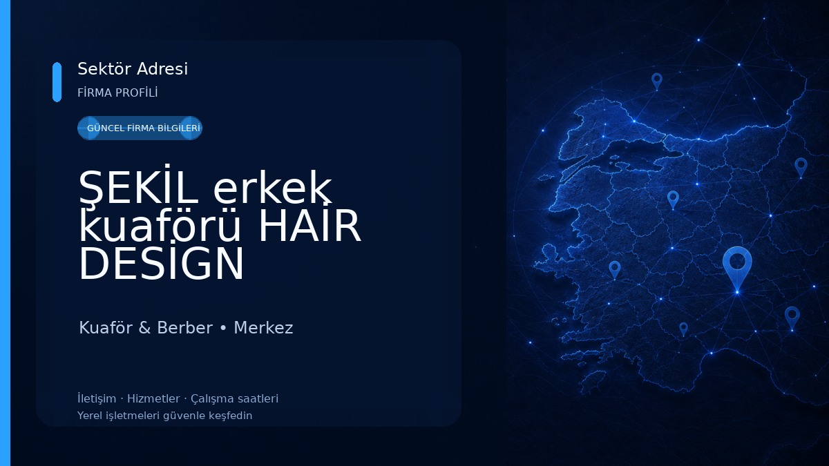 ŞEKİL erkek kuaförü HAİR DESİGN Kuaför & Berber