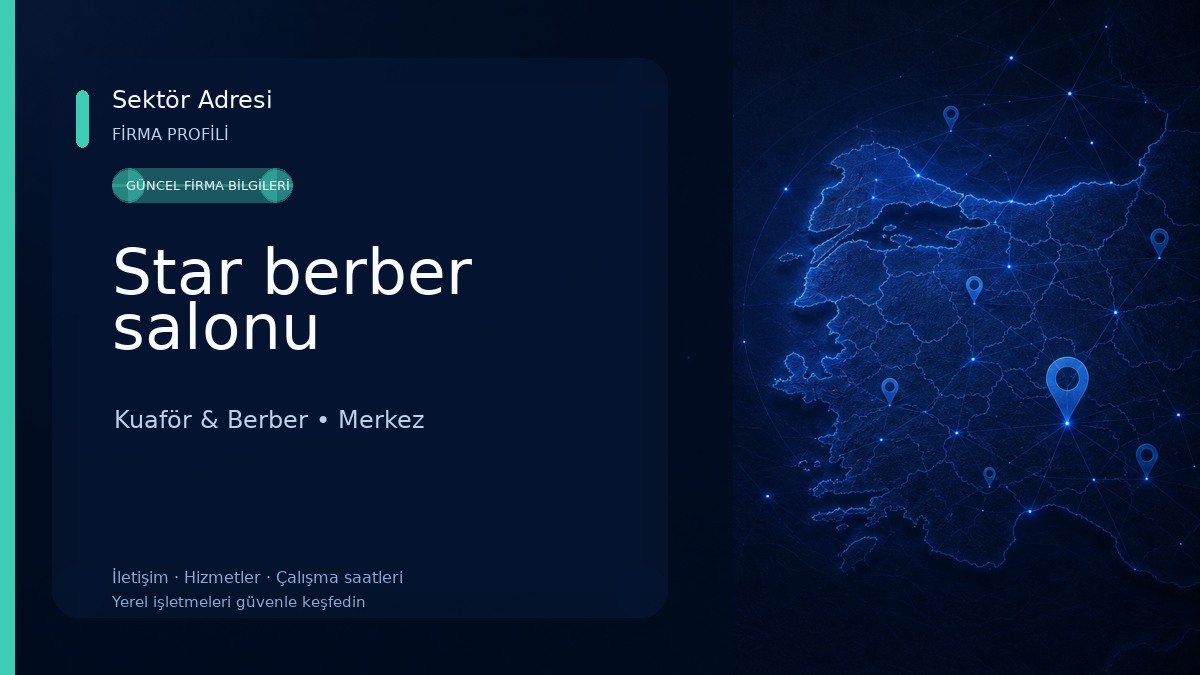 Star berber salonu Kuaför & Berber