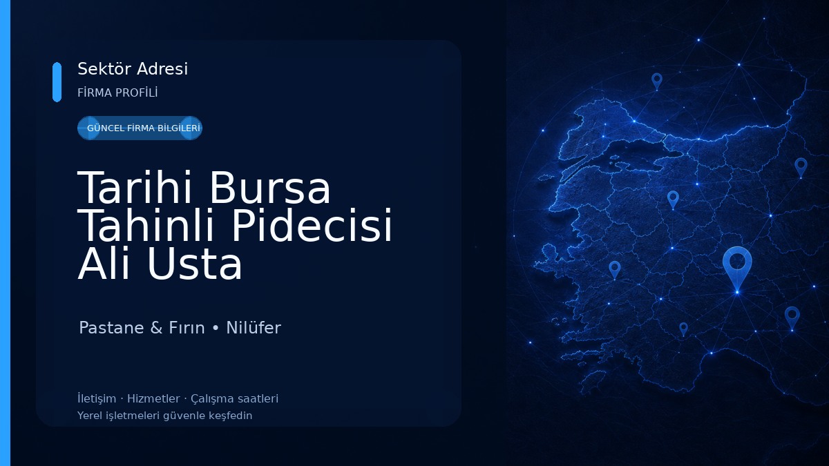 Tarihi Bursa Tahinli Pidecisi Ali Usta Odunluk Pastane & Fırın