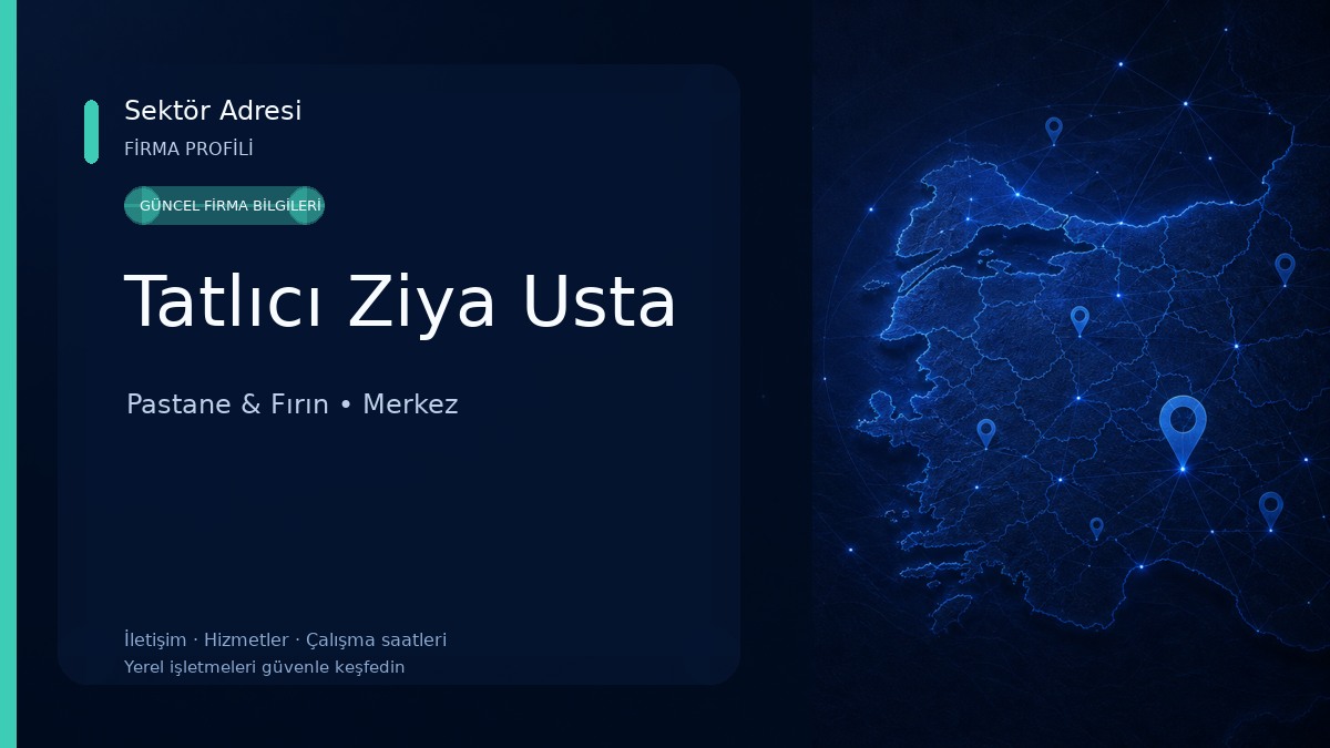 Tatlıcı Ziya Usta 