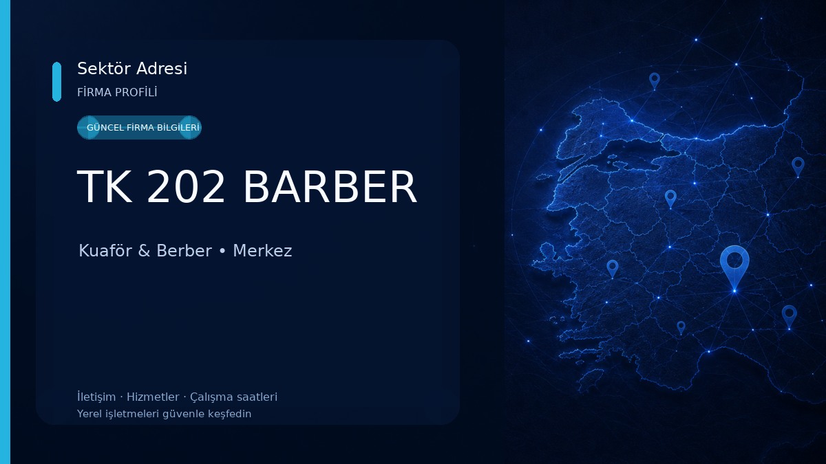 TK 202 BARBER Kuaför & Berber