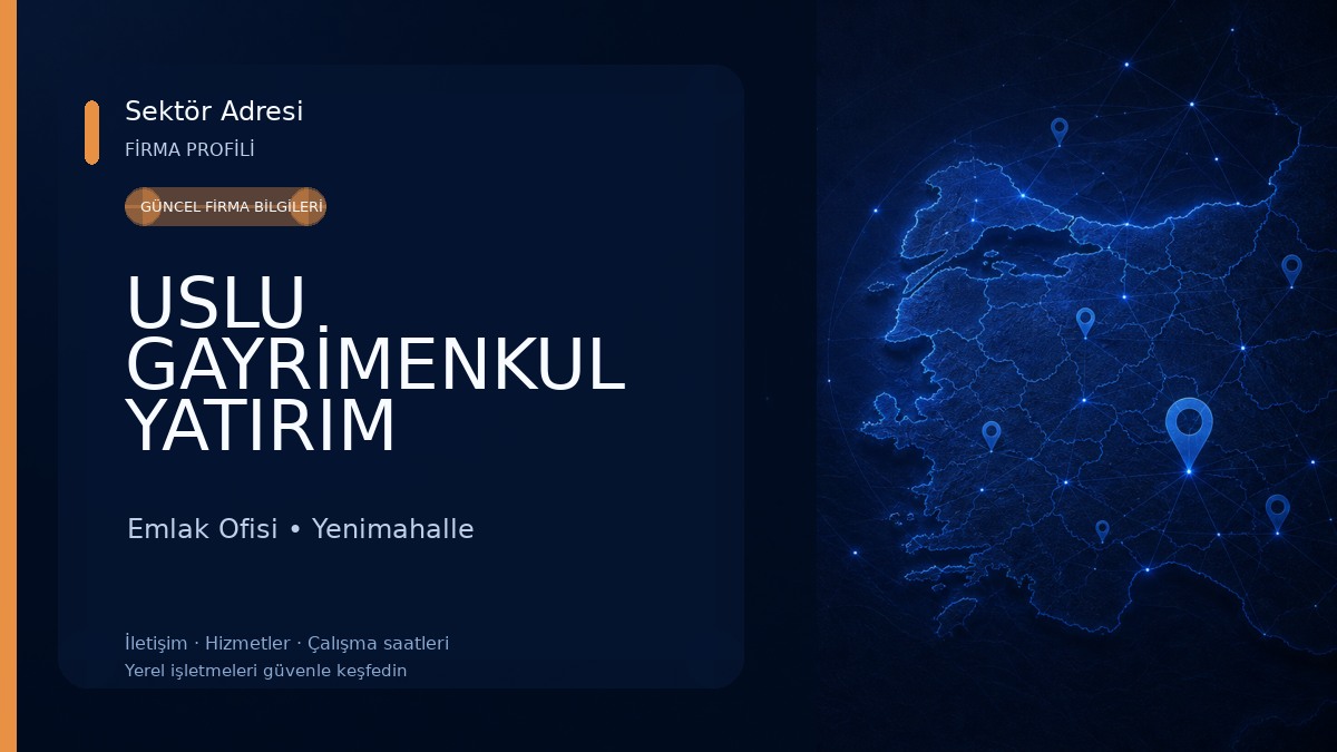 USLU GAYRİMENKUL YATIRIM DANIŞMANLIK Emlak Ofisi