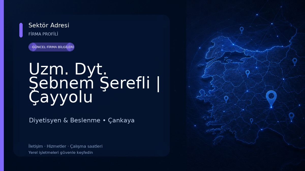 Uzm. Dyt. Şebnem Şerefli | Çayyolu Diyetisyen | Ümitköy Diyetisyen | Yaşamkent Diyetisyen Diyetisyen & Beslenme