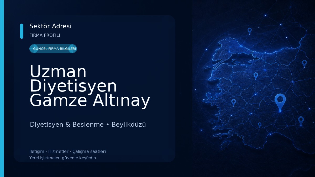 Uzman Diyetisyen Gamze Altınay Beslenme ve Danışmanlık Merkezi - Beylikdüzü Diyetisyen Diyetisyen & Beslenme