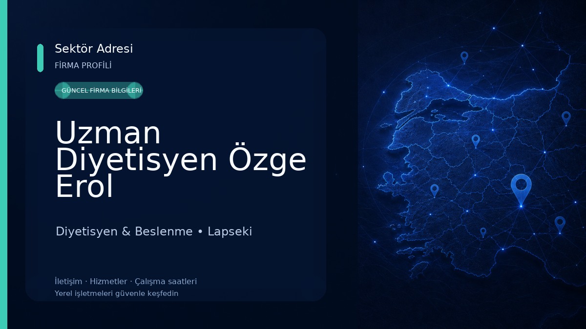 Uzman Diyetisyen Özge Erol Diyetisyen & Beslenme