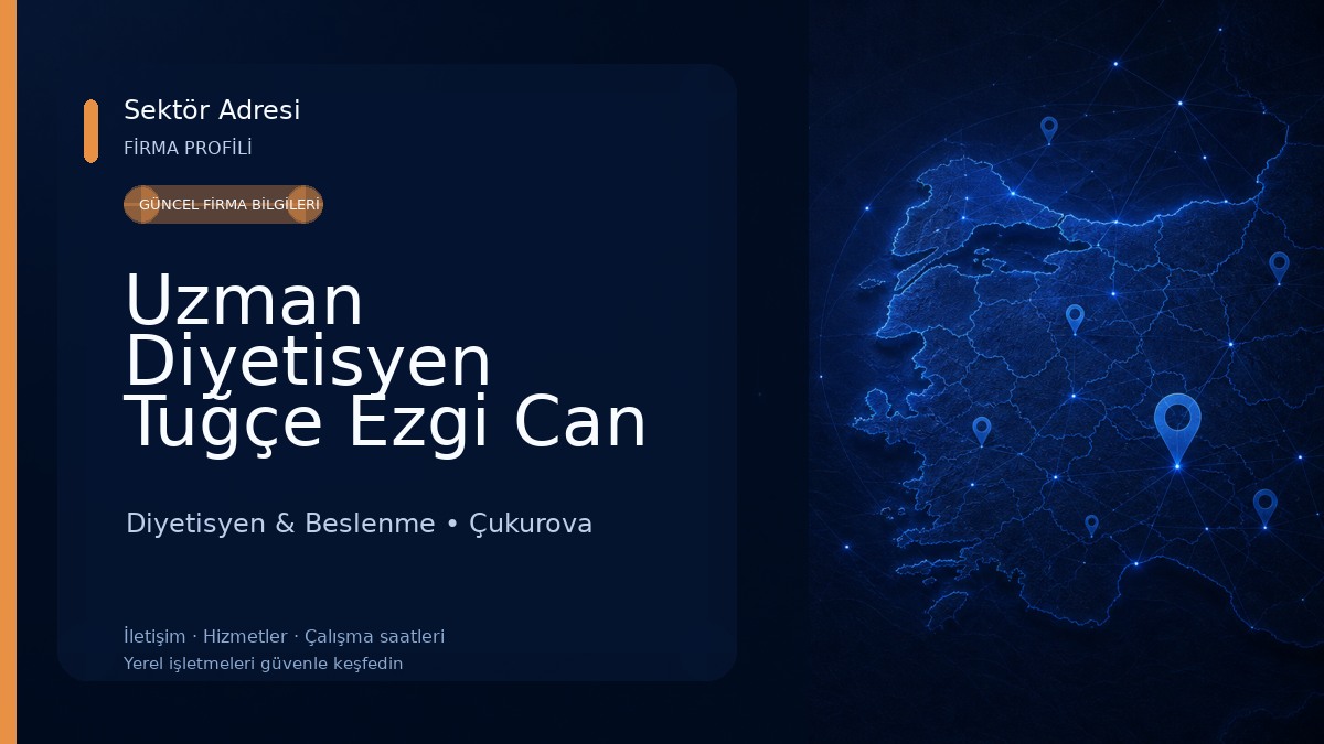 Uzman Diyetisyen Tuğçe Ezgi Can Diyetisyen & Beslenme