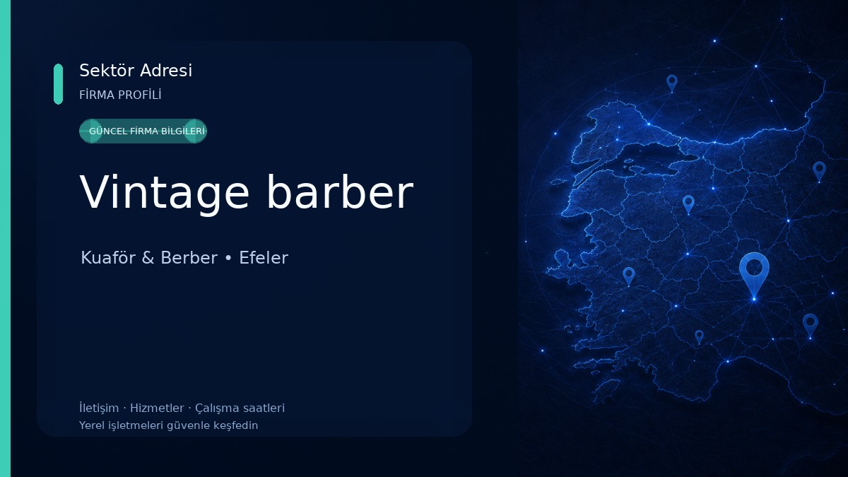 Vintage barber Kuaför & Berber