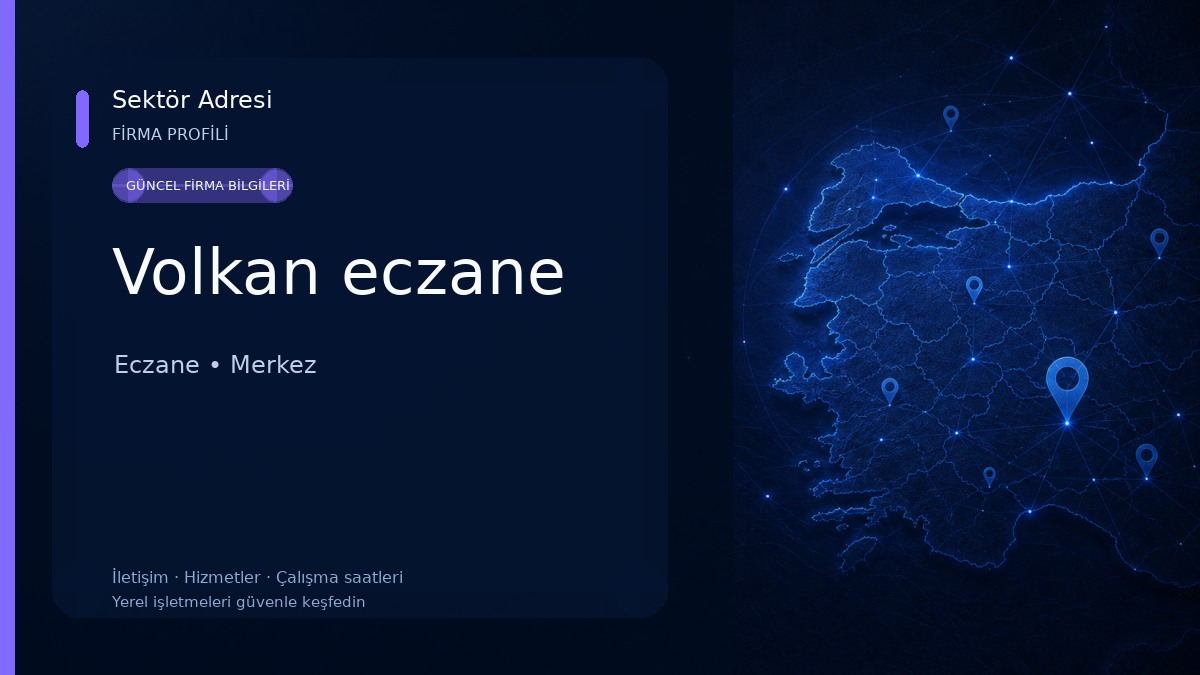 Volkan eczane Eczane