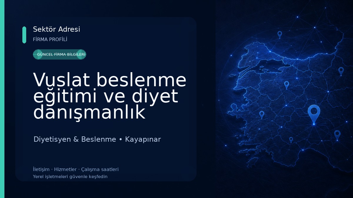 Vuslat beslenme eğitimi ve diyet danışmanlık merkezi 